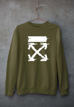 Load image into Gallery viewer, Off White Tee Unisex Sweatshirt for Men/Women-Olive Green-Ektarfa.online
