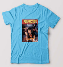 Load image into Gallery viewer, Pulp Fiction T-Shirt for Men-S(38 Inches)-Light Blue-Ektarfa.online
