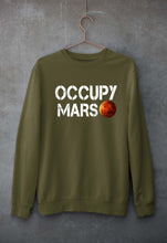 Load image into Gallery viewer, Occupy Mars Elon Musk Unisex Sweatshirt for Men/Women-Olive Green-Ektarfa.online
