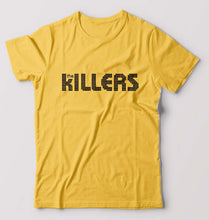 Load image into Gallery viewer, The Killers T-Shirt for Men-S(38 Inches)-Golden Yellow-Ektarfa.online
