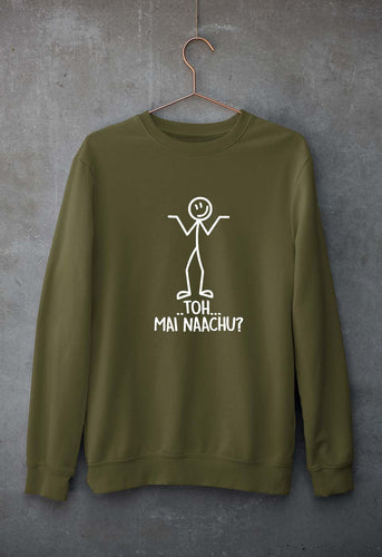 Nachu Funny Unisex Sweatshirt for Men/Women-Olive Green-Ektarfa.online