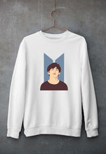 Load image into Gallery viewer, V-BTS(K-Pop) Unisex Sweatshirt for Men/Women-S(40 Inches)-White-Ektarfa.online
