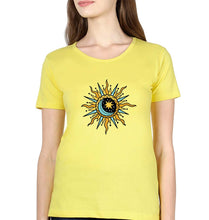 Load image into Gallery viewer, Psychedelic Chakra T-Shirt for Women-XS(32 Inches)-Yellow-Ektarfa.online
