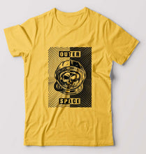 Load image into Gallery viewer, Outer Space T-Shirt for Men-S(38 Inches)-Golden Yellow-Ektarfa.online
