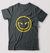 Load image into Gallery viewer, Evil Smile Emoji T-Shirt for Men-Steel grey-Ektarfa.online
