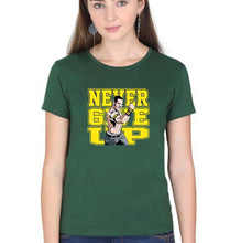 Load image into Gallery viewer, John Cena WWE T-Shirt for Women-XS(32 Inches)-Dark Green-Ektarfa.online
