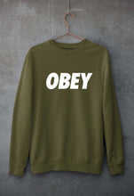 Load image into Gallery viewer, Obey Unisex Sweatshirt for Men/Women-S(40 Inches)-Olive Green-Ektarfa.online
