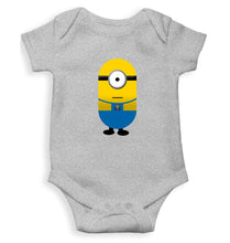 Load image into Gallery viewer, Minion Dispicable me Kids Romper For Baby Boy/Girl-0-5 Months(18 Inches)-Grey-Ektarfa.online
