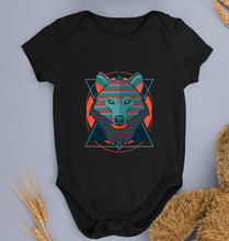 Load image into Gallery viewer, Fox Wolf Kids Romper For Baby Boy/Girl-Black-Ektarfa.online
