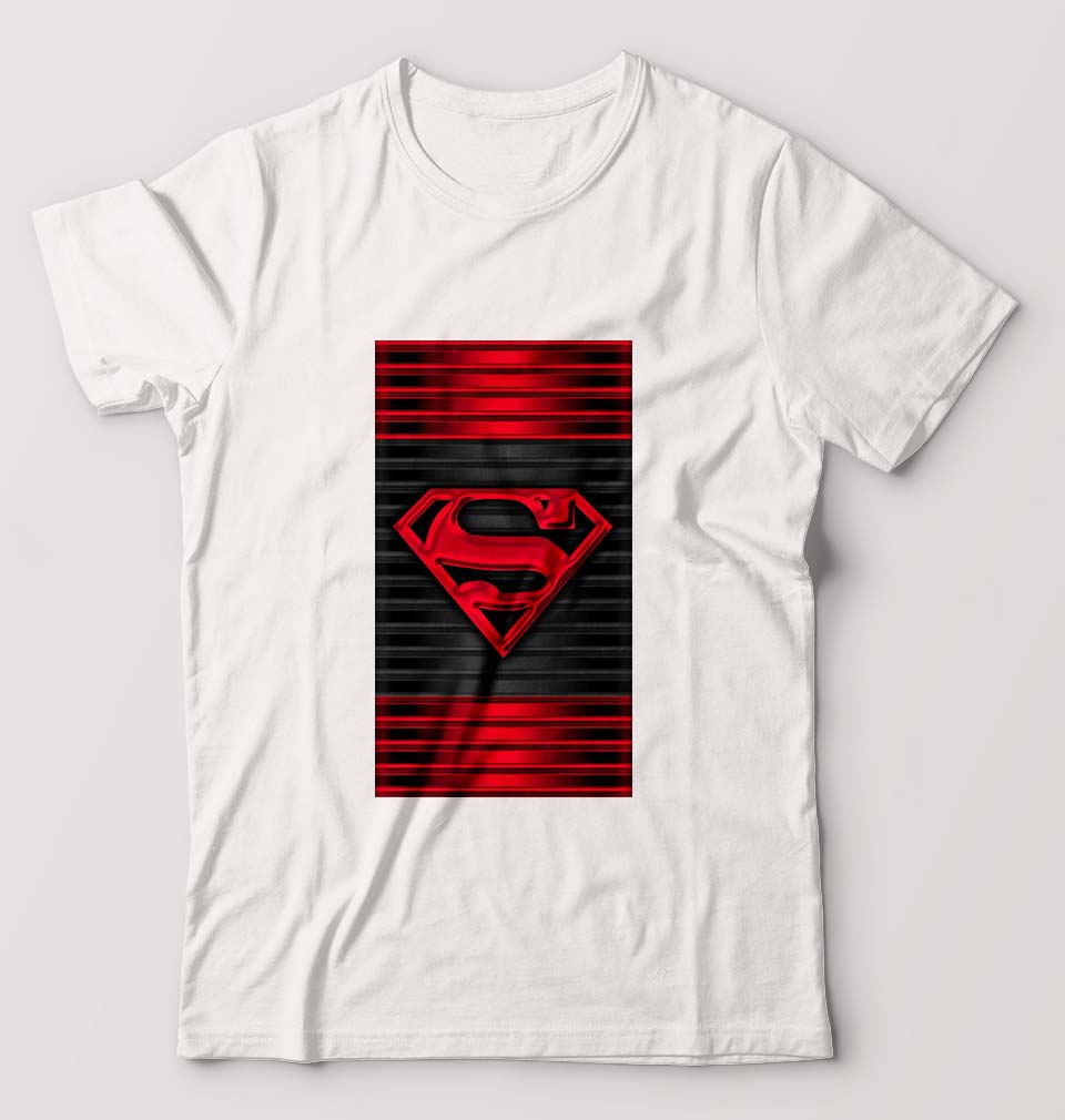 Superman Superhero T-Shirt for Men-White-Ektarfa.online