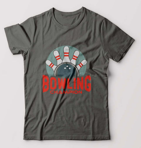 Bowling Champion T-Shirt for Men-Charcoal-Ektarfa.online