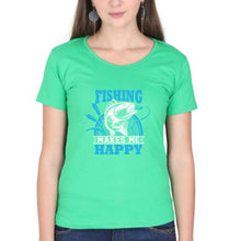 Load image into Gallery viewer, Fishing T-Shirt for Women-flag green-Ektarfa.online
