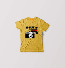 Load image into Gallery viewer, don&#39;t make me shoot u Kids T-Shirt for Boy/Girl-Golden Yellow-Ektarfa.online

