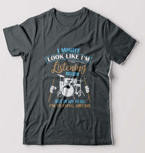 Load image into Gallery viewer, Drummer T-Shirt for Men-Steel grey-Ektarfa.online
