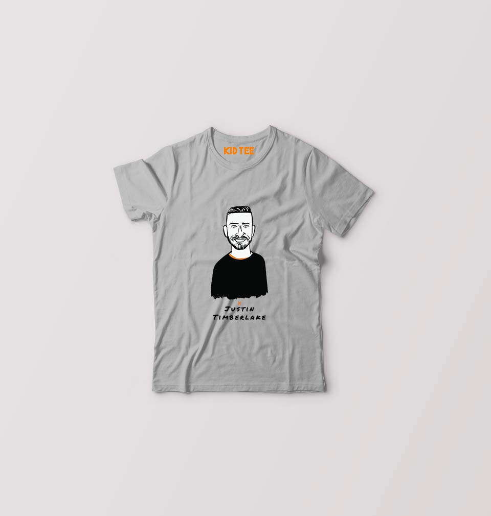 Justin Timberlake Kids T-Shirt for Boy/Girl-Grey-Ektarfa.online