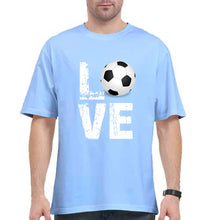 Load image into Gallery viewer, Love Football DNA Oversized T-Shirt for Men-Baby Blue-Ektarfa.online
