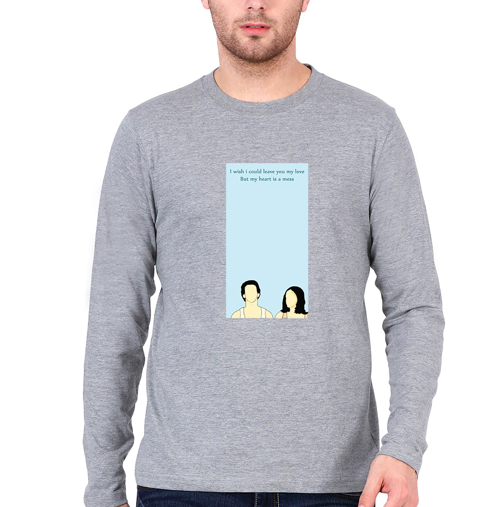 Prateek Kuhad Full Sleeves T-Shirt for Men-Grey Melange-Ektarfa.online