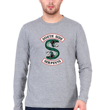 Load image into Gallery viewer, south side serpents riverdale Full Sleeves T-Shirt for Men-Grey Melange-Ektarfa.online
