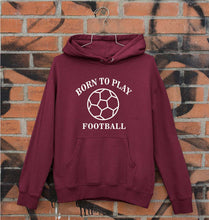 Load image into Gallery viewer, Play Football Unisex Hoodie for Men/Women-S(40 Inches)-Maroon-Ektarfa.online
