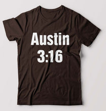 Load image into Gallery viewer, Stone Cold Steve Austin (WWE) T-Shirt for Men-S(38 Inches)-Coffee Brown-Ektarfa.online
