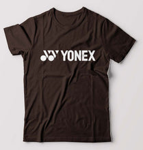 Load image into Gallery viewer, Yonex T-Shirt for Men-S(38 Inches)-Coffee Brown-Ektarfa.online
