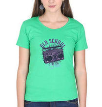 Load image into Gallery viewer, Old School T-Shirt for Women-XS(32 Inches)-flag green-Ektarfa.online
