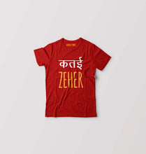 Load image into Gallery viewer, Katai Zeher(Zakir Khan) Kids T-Shirt for Boy/Girl-0-1 Year(20 Inches)-Red-Ektarfa.online
