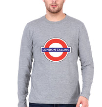 Load image into Gallery viewer, London Calling Full Sleeves T-Shirt for Men-Grey Melange-Ektarfa.online

