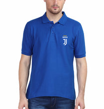 Load image into Gallery viewer, Juventus Logo Polo T-Shirt for Men-S(38 Inches)-Royal Blue-Ektarfa.co.in
