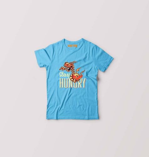 Hungry Dragon Kids T-Shirt for Boy/Girl-Light Blue-Ektarfa.online