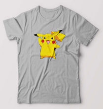 Load image into Gallery viewer, Pikachu T-Shirt for Men-S(38 Inches)-Grey-Ektarfa.online
