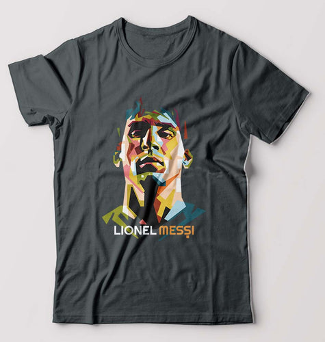 Lionel Messi T-Shirt for Men-Steel grey-Ektarfa.online