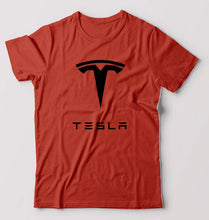 Load image into Gallery viewer, Tesla T-Shirt for Men-Brick red-Ektarfa.online
