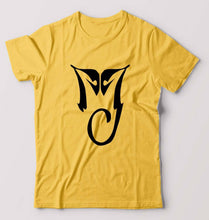 Load image into Gallery viewer, Michael Jackson (MJ) T-Shirt for Men-S(38 Inches)-Golden Yellow-Ektarfa.online
