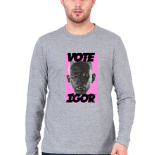 Load image into Gallery viewer, Igor Full Sleeves T-Shirt for Men-Grey Melange-Ektarfa.online
