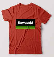 Load image into Gallery viewer, Kawasaki T-Shirt for Men-S(38 Inches)-Brick Red-Ektarfa.online
