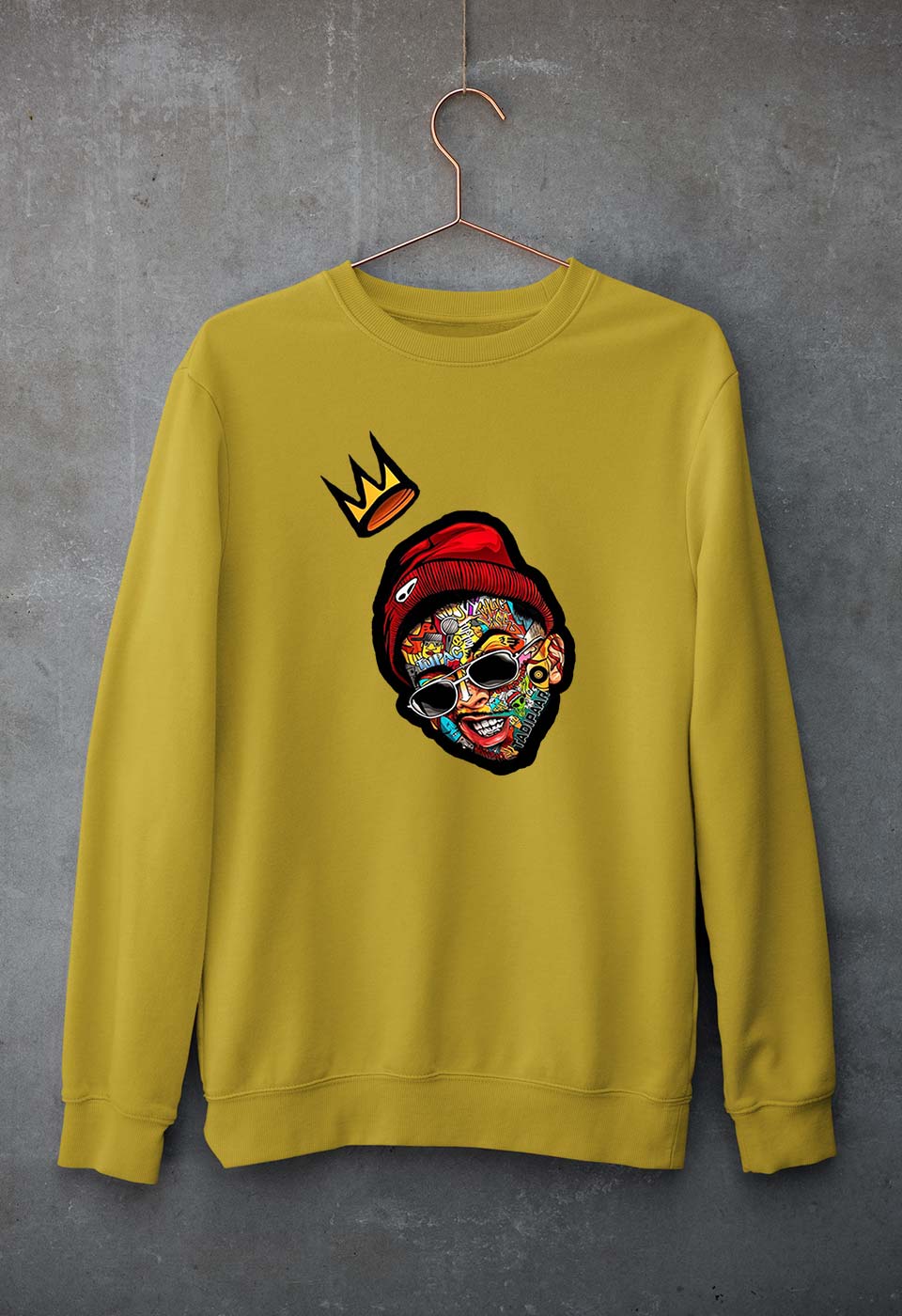MC Stan Unisex Sweatshirt for Men/Women-Mustard Yellow-Ektarfa.online