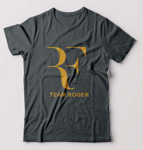 Load image into Gallery viewer, Roger Federer T-Shirt for Men-S(38 Inches)-Steel grey-Ektarfa.online
