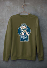 Load image into Gallery viewer, Trick or Treat Unisex Sweatshirt for Men/Women-S(40 Inches)-Olive Green-Ektarfa.online
