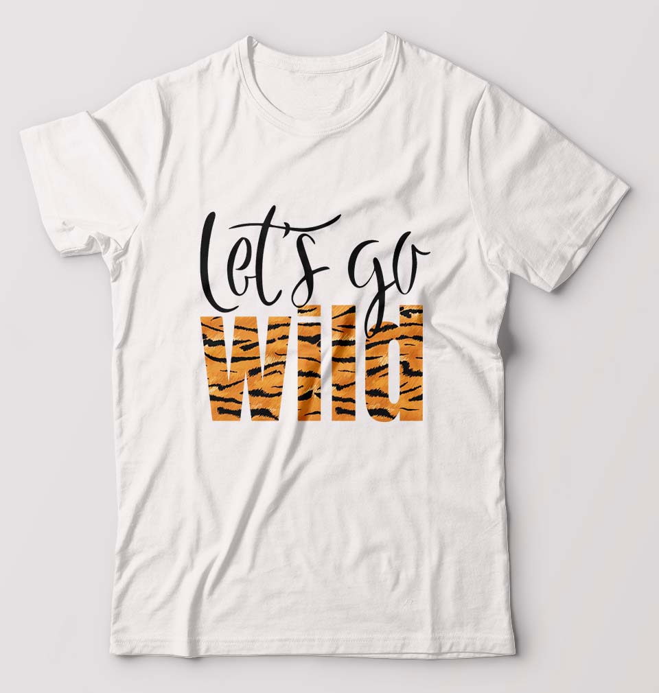 Lets Go Wild T-Shirt for Men-White-Ektarfa.online