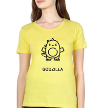 Load image into Gallery viewer, Godzilla T-Shirt for Women-XS(32 Inches)-Yellow-Ektarfa.online
