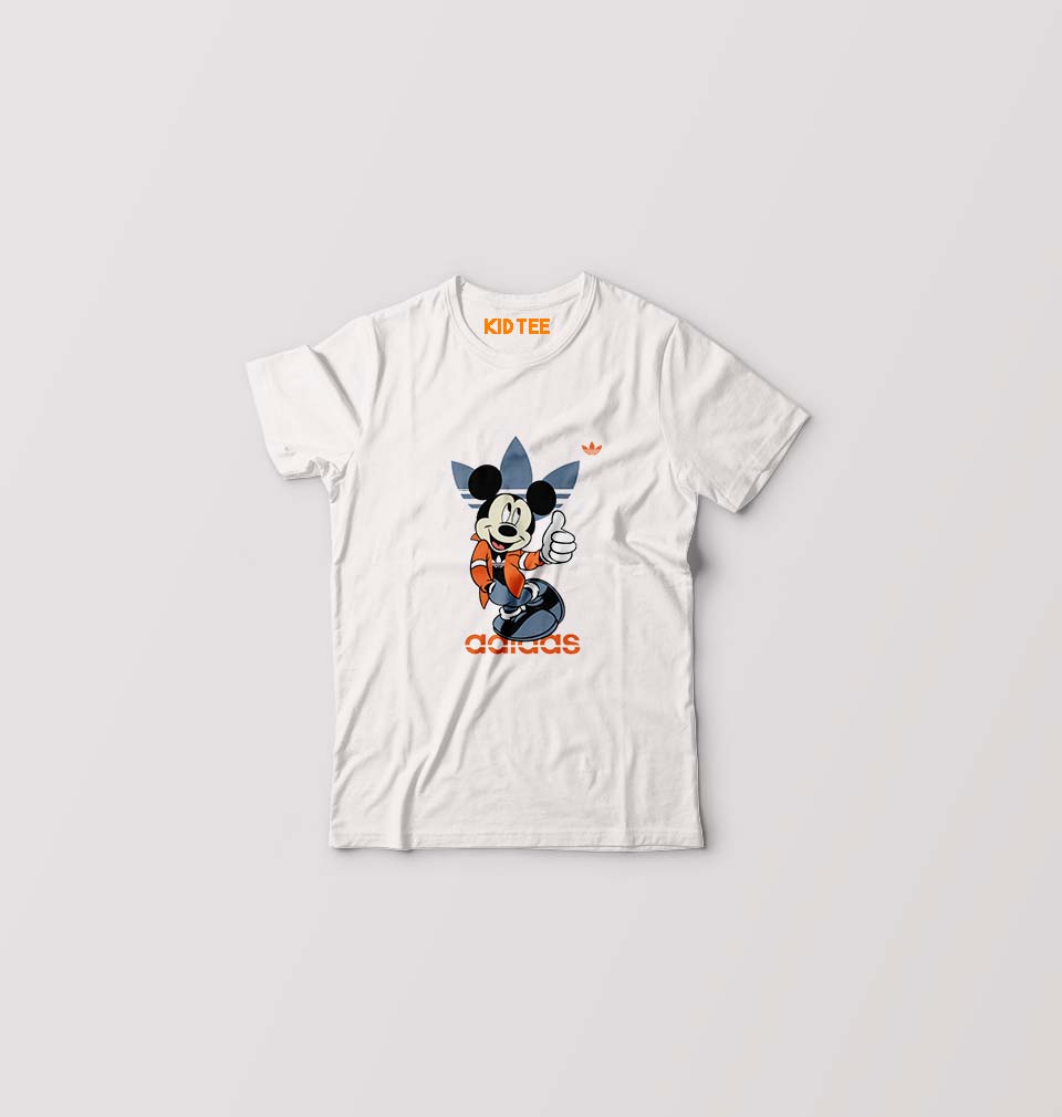 Mickey Kids T-Shirt for Boy/Girl-White-Ektarfa.online