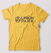 Load image into Gallery viewer, Linkin Park T-Shirt for Men-S(38 Inches)-Golden Yellow-Ektarfa.online
