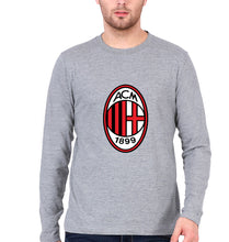 Load image into Gallery viewer, A.C. Milan Full Sleeves T-Shirt for Men-Grey Melange-Ektarfa.online
