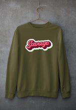 Load image into Gallery viewer, Savage Unisex Sweatshirt for Men/Women-S(40 Inches)-Olive Green-Ektarfa.online
