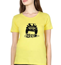 Load image into Gallery viewer, Jeep T-Shirt for Women-XS(32 Inches)-Yellow-Ektarfa.online

