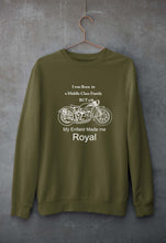 Load image into Gallery viewer, My Enfield made me Royal Unisex Sweatshirt for Men/Women-Olive Green-Ektarfa.online
