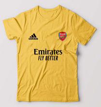 Load image into Gallery viewer, Arsenal 2021-22 T-Shirt for Men-S(38 Inches)-Golden Yellow-Ektarfa.online

