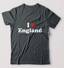 Load image into Gallery viewer, I Love England T-Shirt for Men-Steel grey-Ektarfa.online
