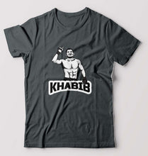 Load image into Gallery viewer, Khabib Nurmagomedov T-Shirt for Men-S(38 Inches)-Steel grey-Ektarfa.online
